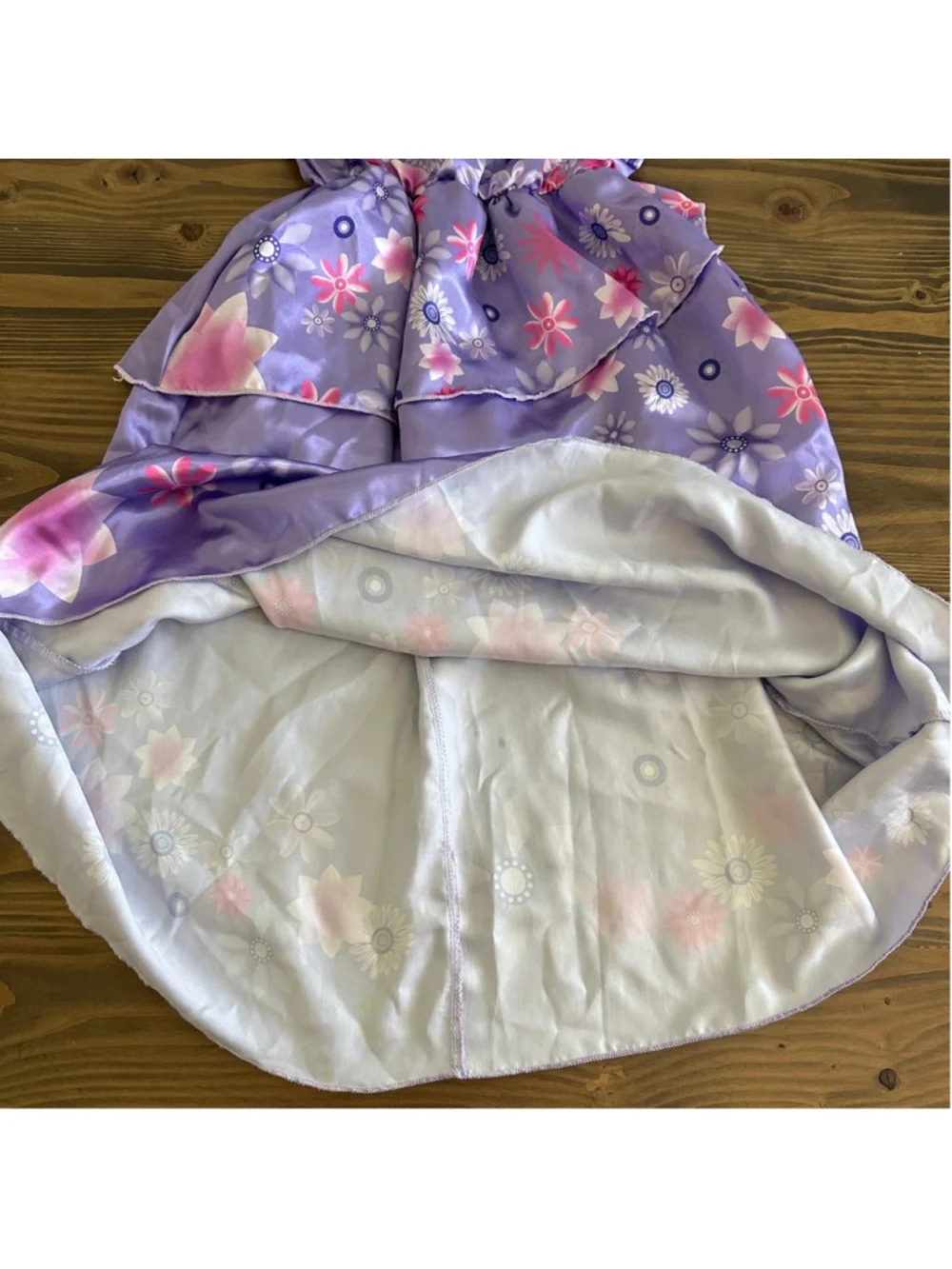 Encanto Inspired Isabela Costume Dress Girls XS Purple Floral Princess
